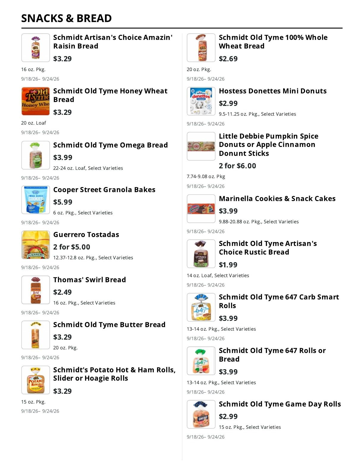 La Bella Marketplace (Brooklyn, NY) Weekly Ad September 18 - 24, 2026
