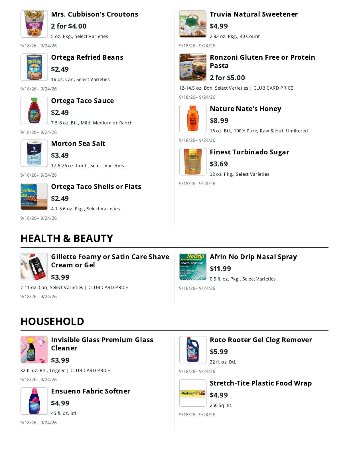 La Bella Marketplace (Brooklyn, NY) Weekly Ad September 18 - 24, 2026