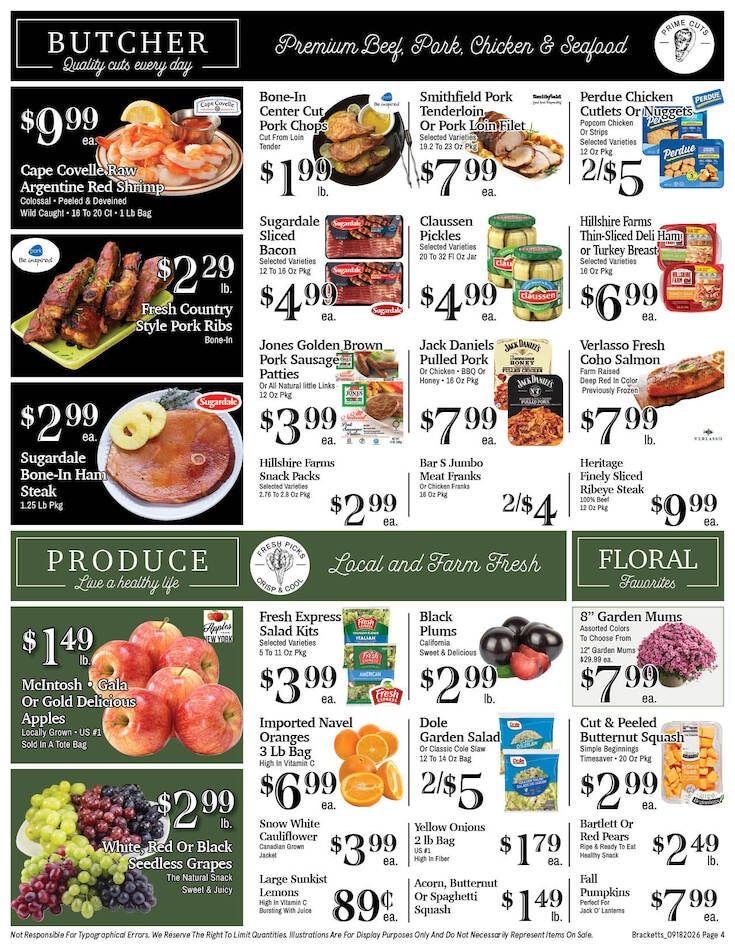 Brackett's Market Weekly Ad September 18 - 24, 2026