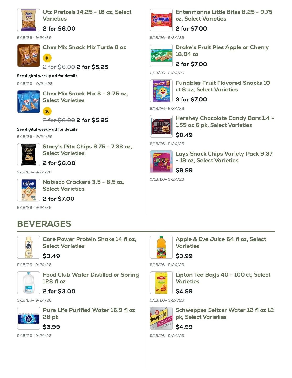 Geissler's Supermarket Weekly Ad September 18 - 24, 2026