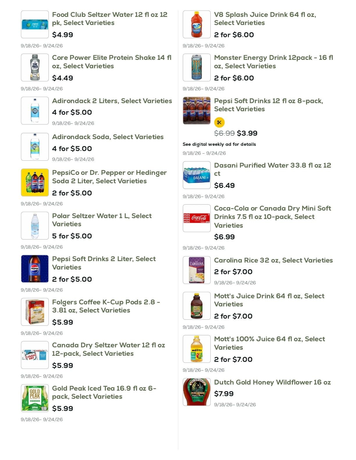 Geissler's Supermarket Weekly Ad September 18 - 24, 2026