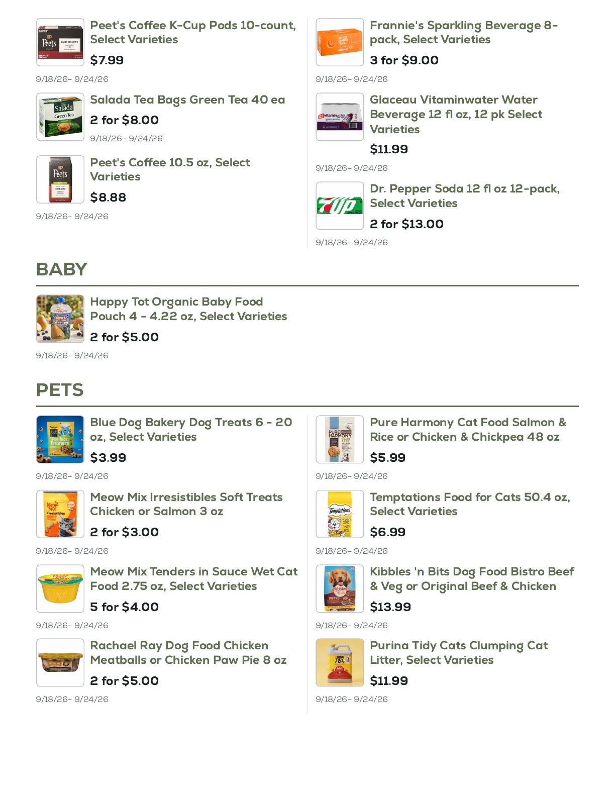 Geissler's Supermarket Weekly Ad September 18 - 24, 2026