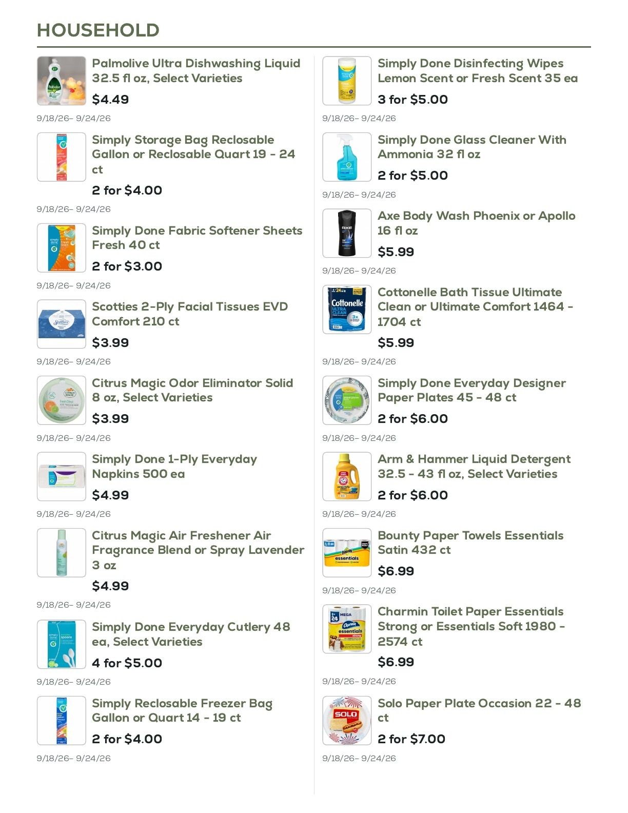 Geissler's Supermarket Weekly Ad September 18 - 24, 2026