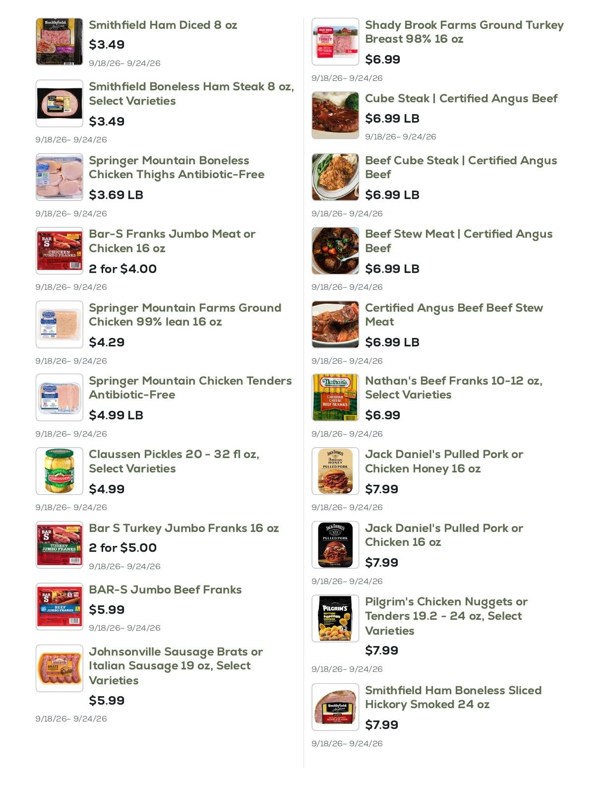 Geissler's Supermarket Weekly Ad September 18 - 24, 2026