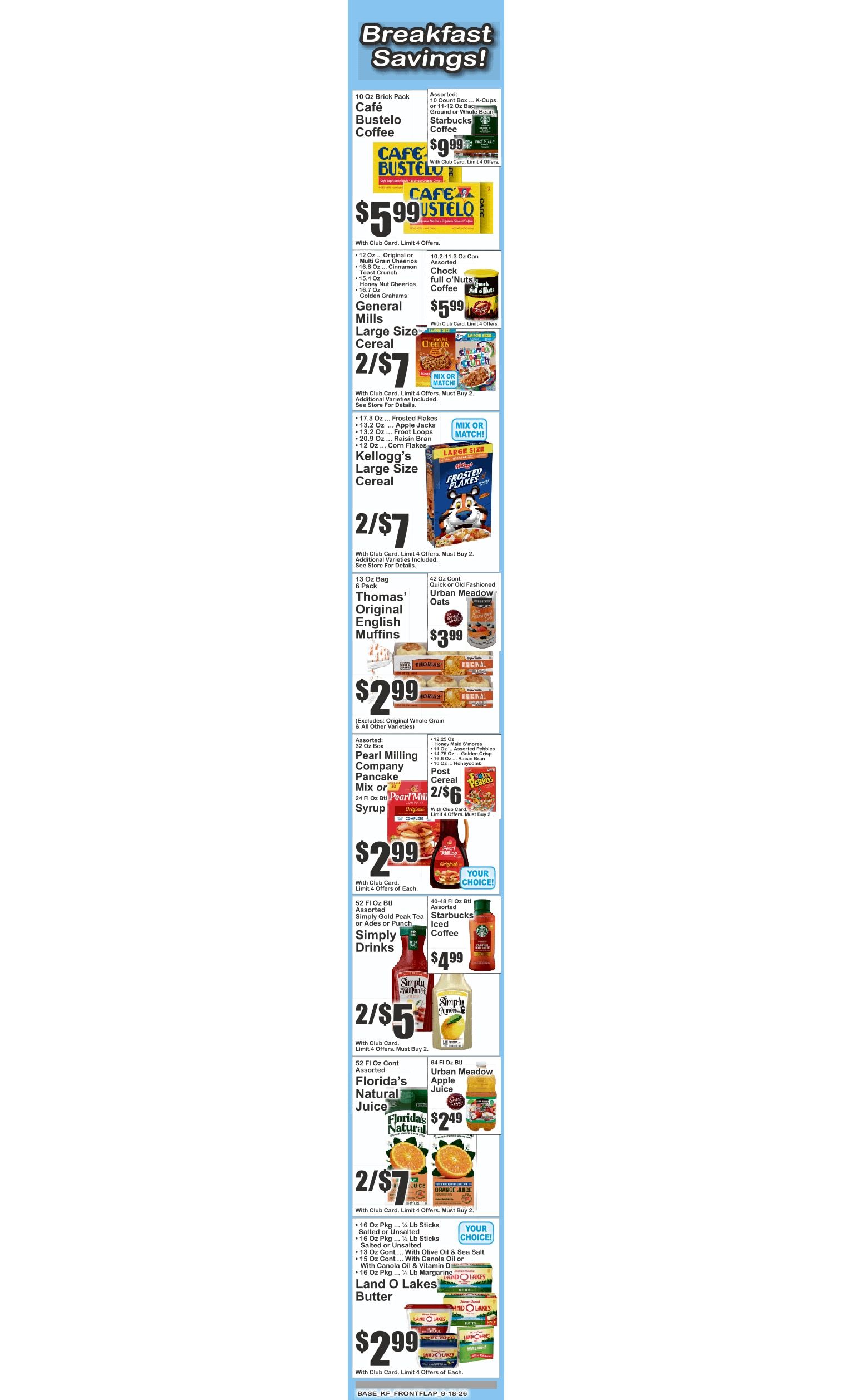 Peter's Market (7700 Route 209, Napanoch, NY) Key Food 09/18 - 09/24 Preview Weekly Ad September 18 - 24, 2026