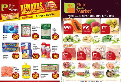 Elgin Fresh Market Weekly Ad September 18 - 24, 2026