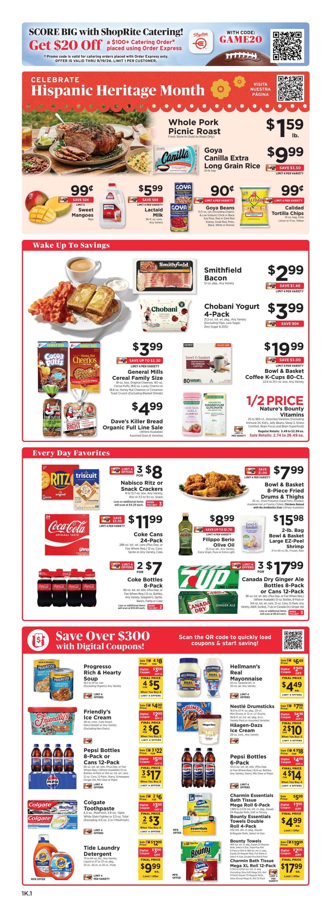 ShopRite (949 Beards Hill Rd, Aberdeen, MD) Weekly Ad September 18 - 24, 2026