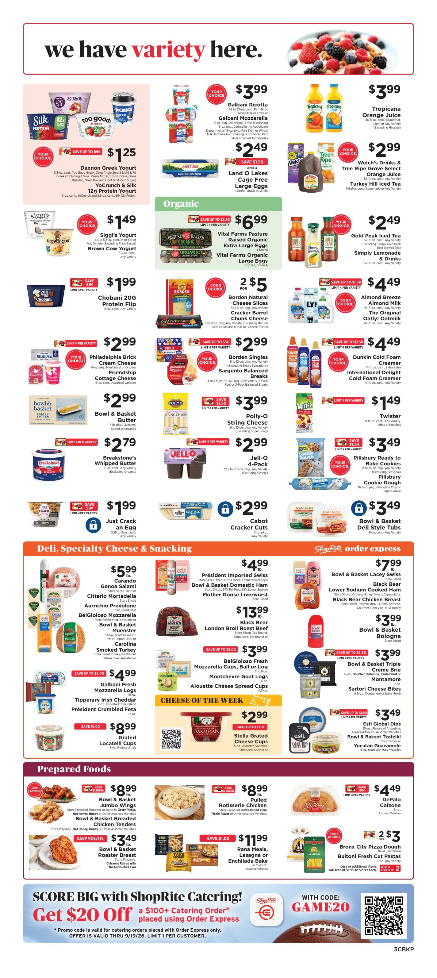 ShopRite (949 Beards Hill Rd, Aberdeen, MD) Weekly Ad September 18 - 24, 2026