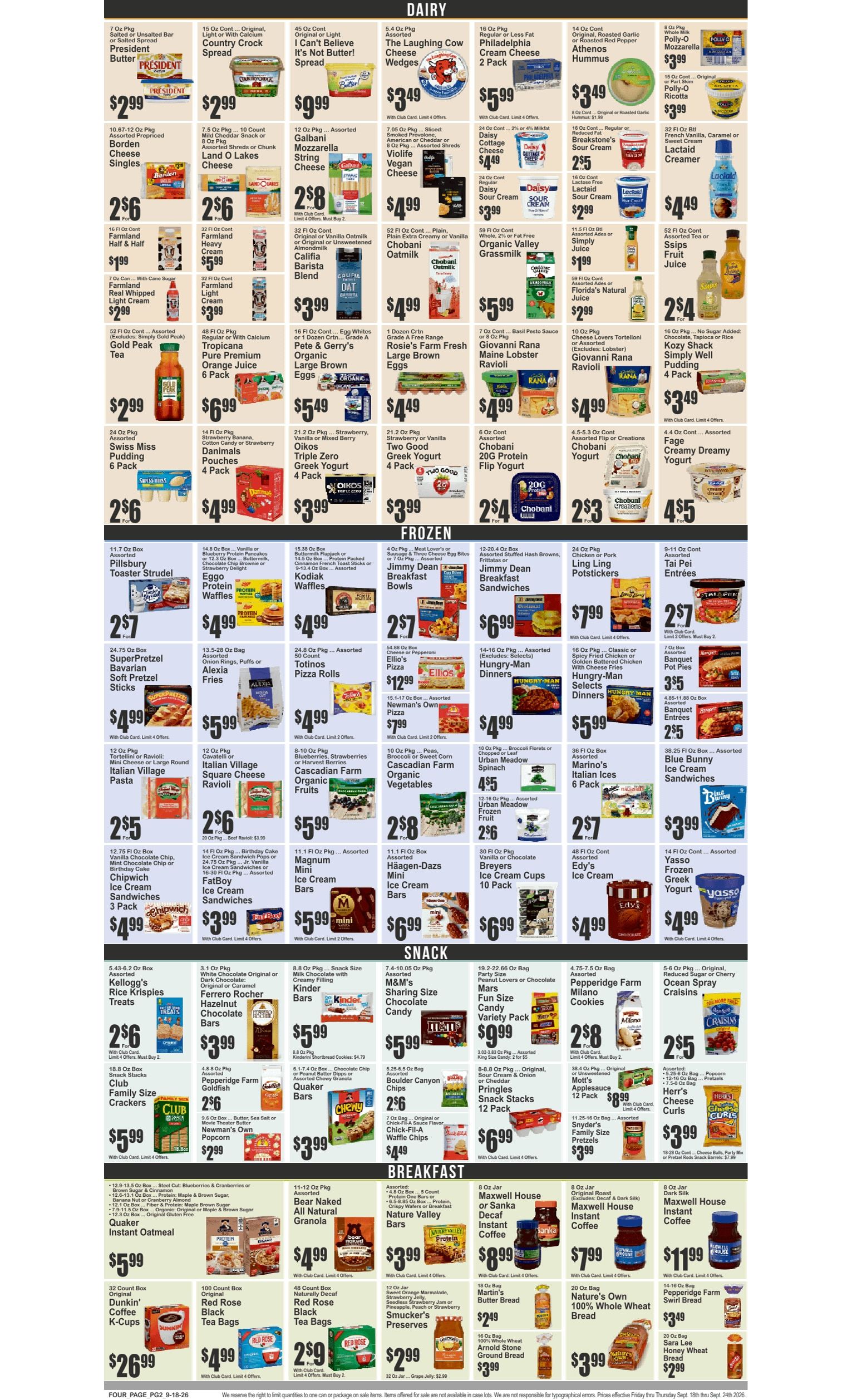 Food Universe (760 Melrose Ave., Bronx, NY) Weekly Ad September 18 - 24, 2026
