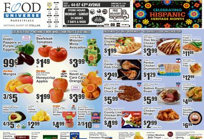 Food Universe (Sunnyside, NY) Weekly Ad September 18 - 24, 2026