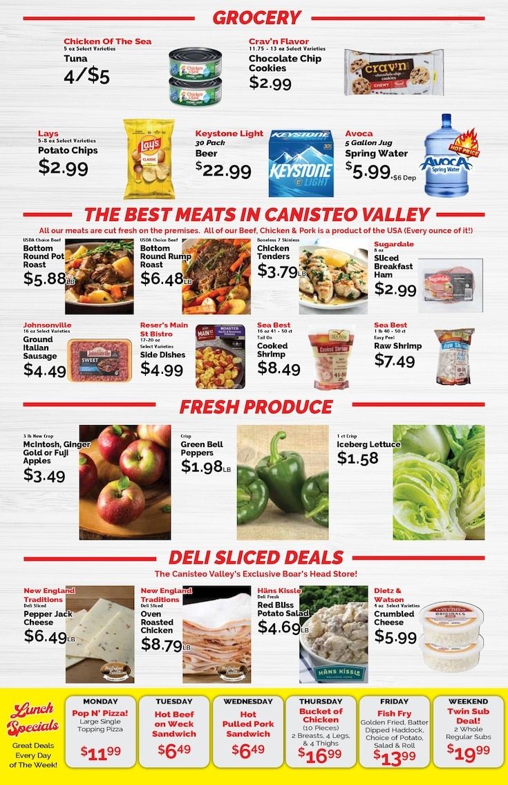 Canisteo Shurfine Weekly Ad September 18 - 24, 2026