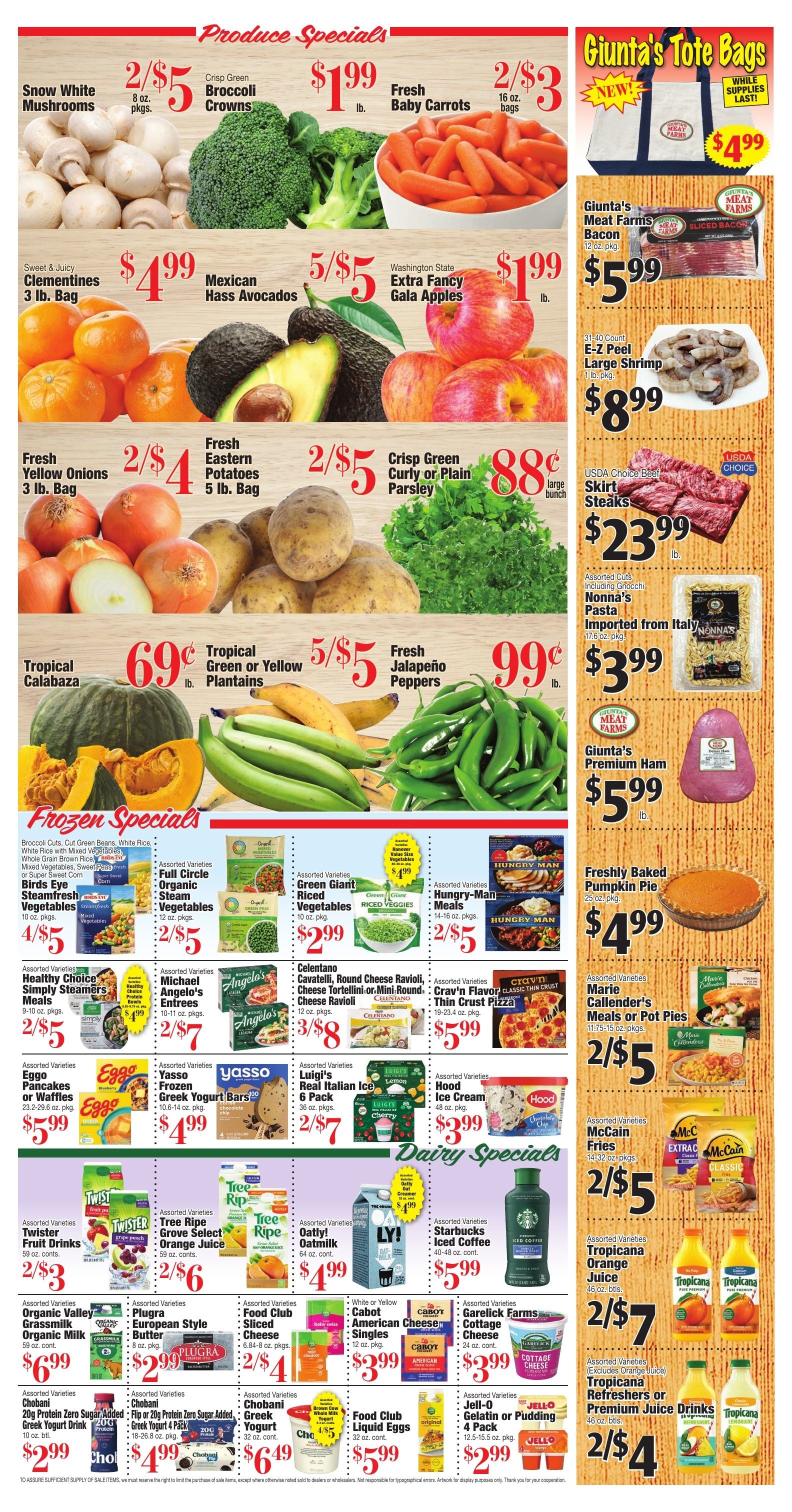 Giunta's Meat Farms Weekly Ad September 18 - 24, 2026