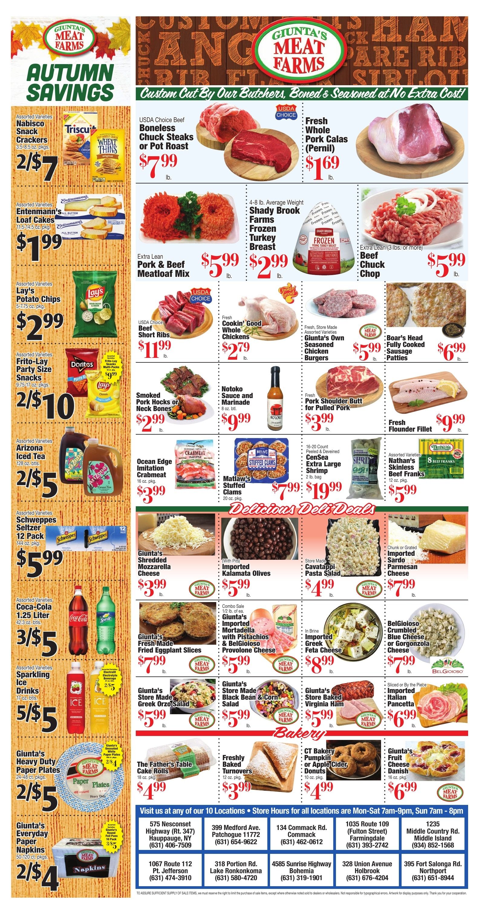 Giunta's Meat Farms Weekly Ad September 18 - 24, 2026