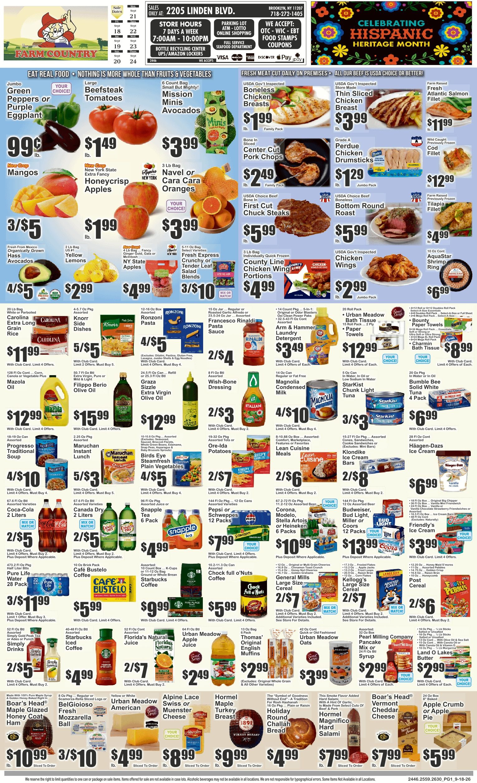 Farm Country (Brooklyn, NY) Key Food Weekly Ad September 18 - 24, 2026