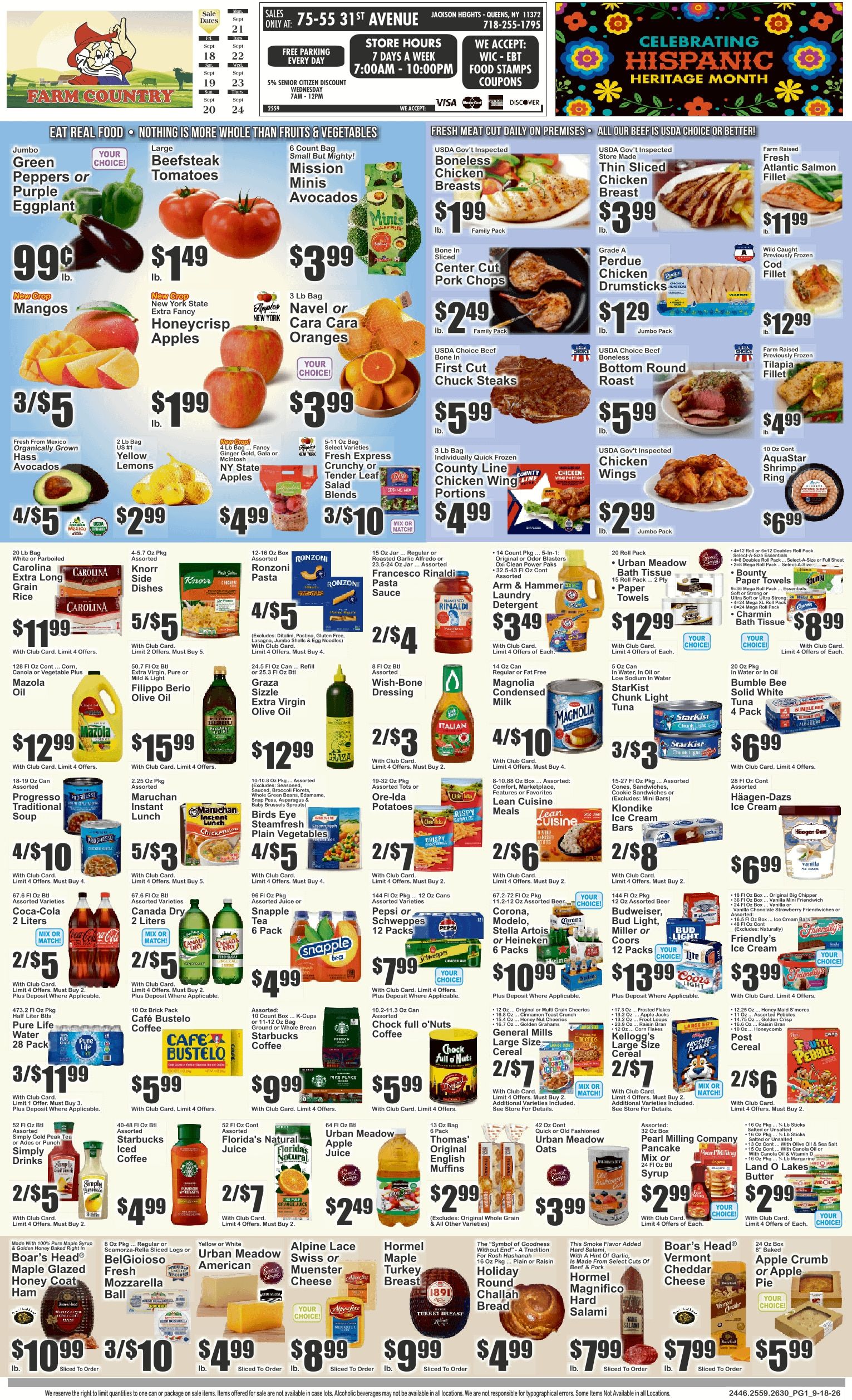 Farm Country (East Elmhurst, NY) Key Food Weekly Ad September 18 - 24, 2026