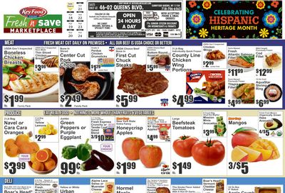 Fresh N Save Marketplace (Sunnyside, NY) Key Food Weekly Ad September 18 - 24, 2026
