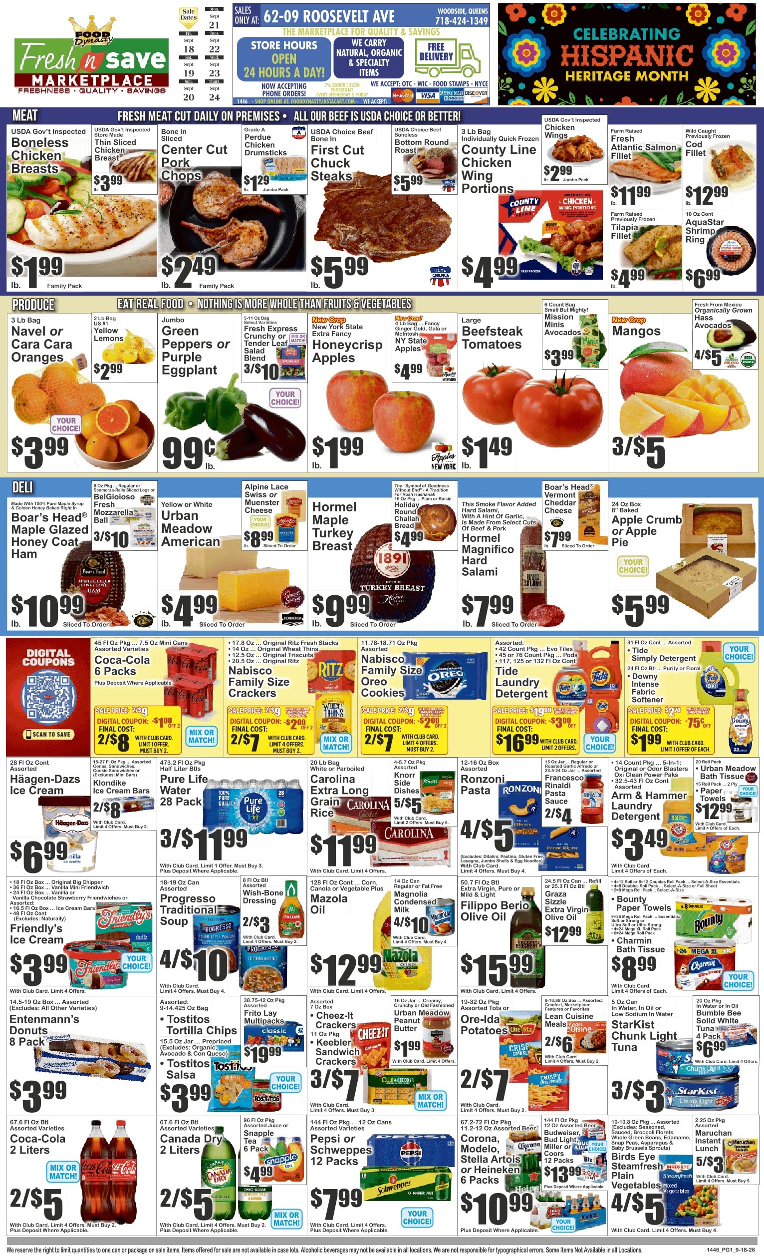 Fresh N Save Marketplace (Woodside, NY) Key Food Weekly Ad September 18 - 24, 2026