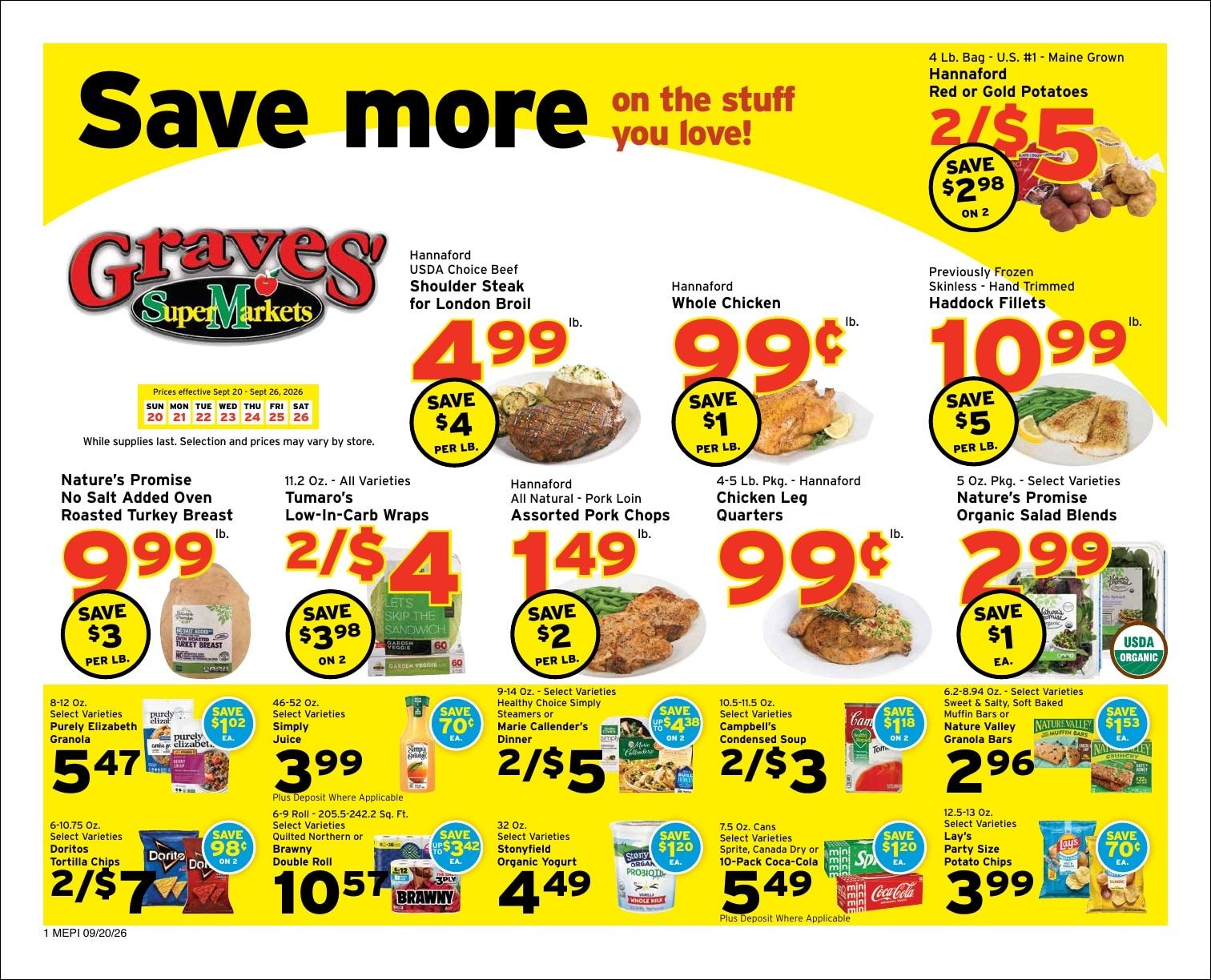 Graves' Shop 'n Save Weekly Ad September 20 - 26, 2026