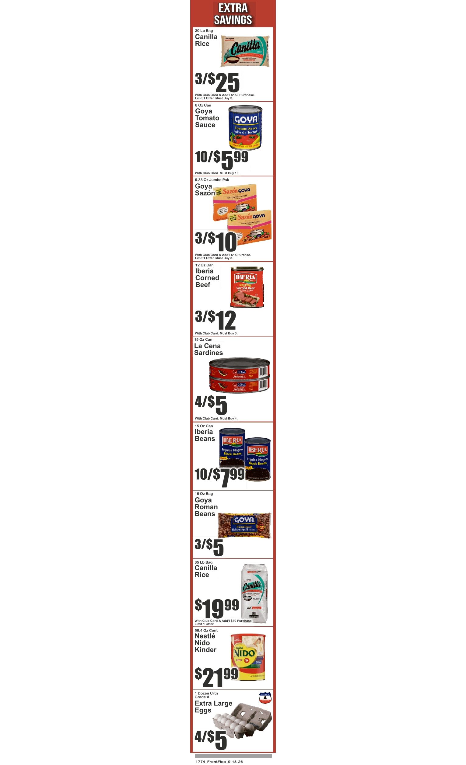 Food Dynasty (Bronx, NY) Key Food Weekly Ad September 18 - 24, 2026