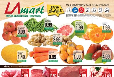 LA Mart Korean Weekly Ad September 18 - 24, 2026
