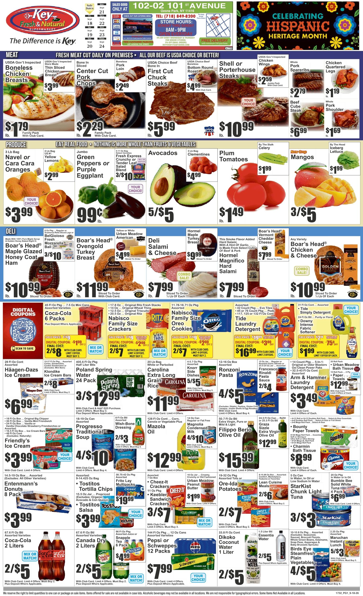 Key Fresh & Natural (102-02 101st Ave., Ozone Park, NY) Key Food Weekly Ad September 18 - 24, 2026