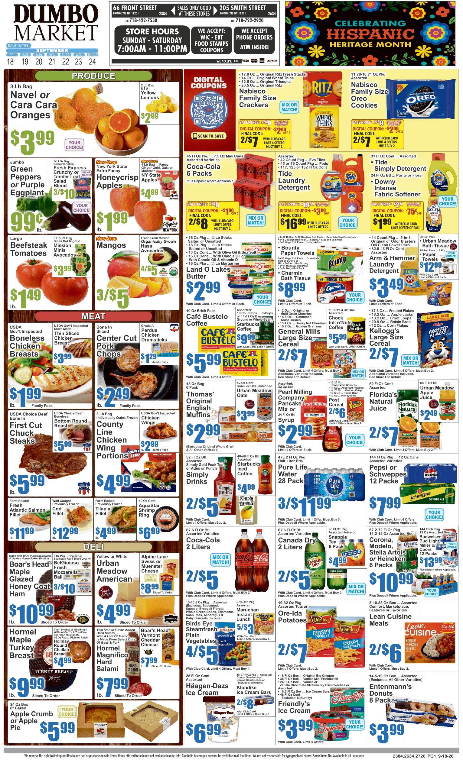 Dumbo Market Key Food Weekly Ad September 18 - 24, 2026