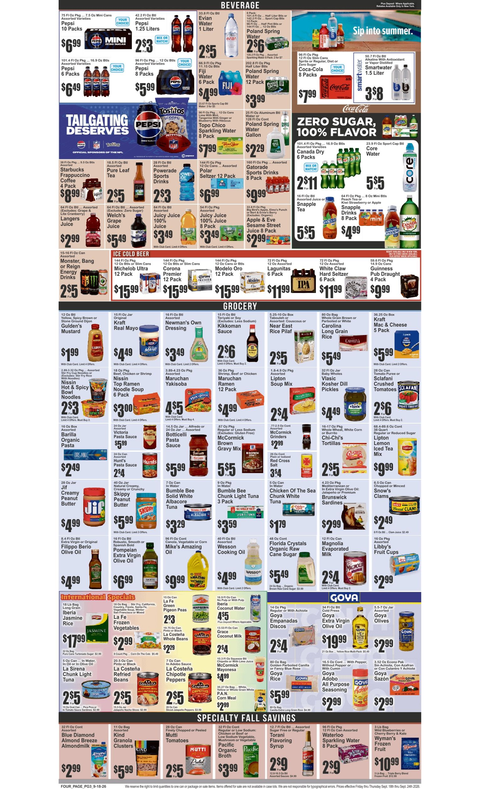 Dumbo Market Key Food Weekly Ad September 18 - 24, 2026