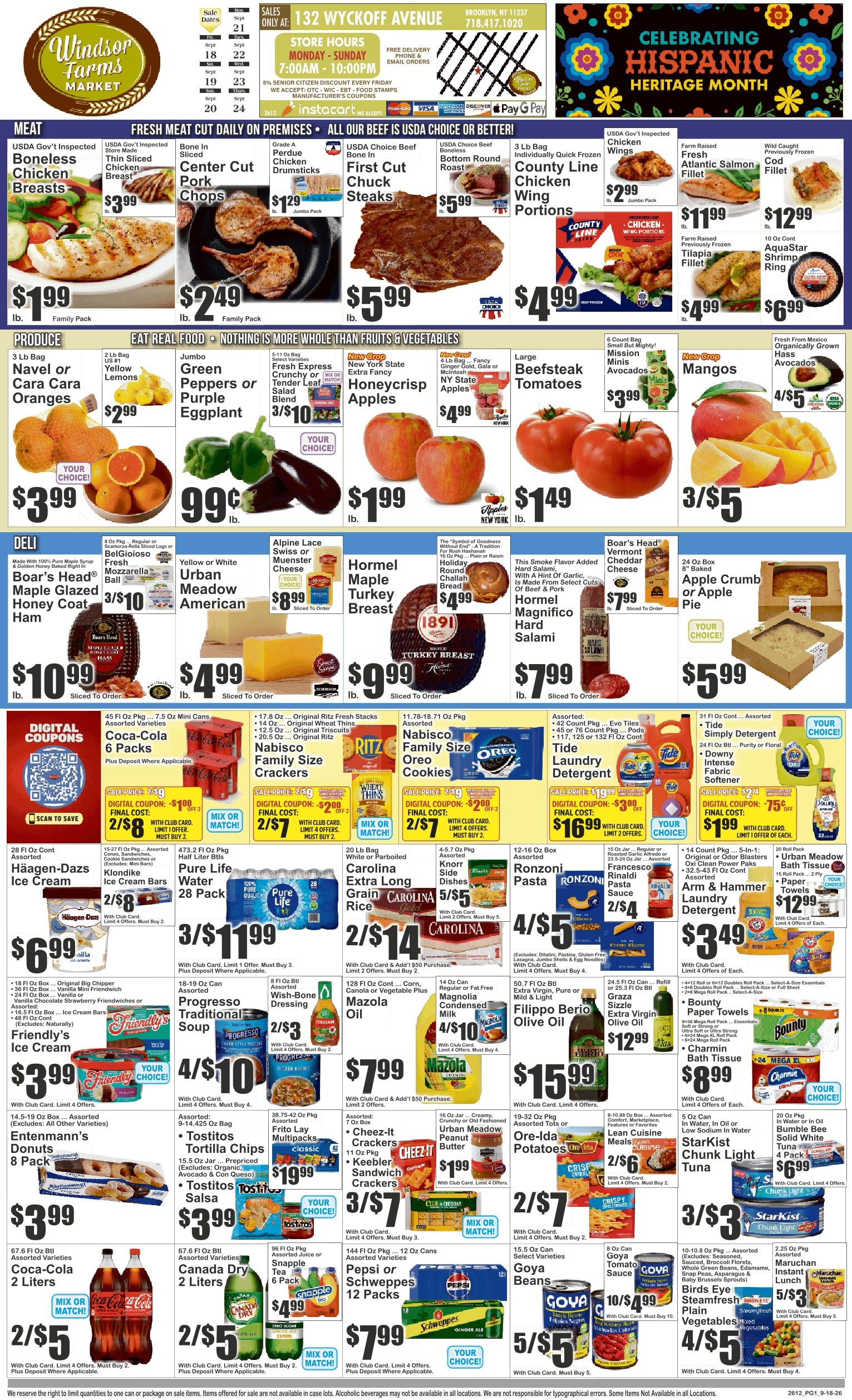 Windsor Farms Market (132 Wyckoff Avenue, Brooklyn, NY) Key Food Weekly Ad September 18 - 24, 2026