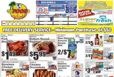 Food World Supermarket (4209 Avenue D, Brooklyn, NY) Key Food Weekly Ad September 18 - 24, 2026