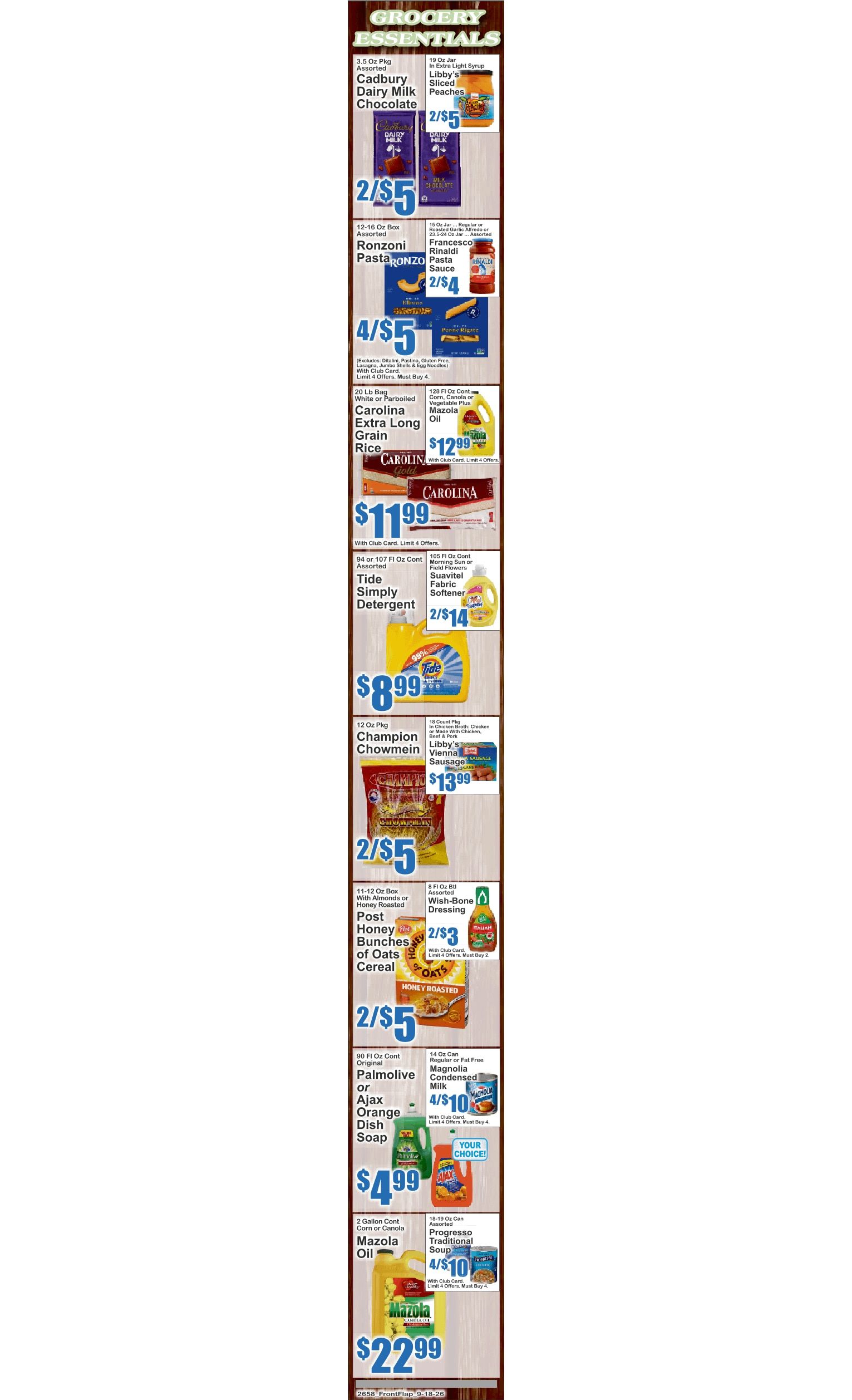 Food World Supermarket (Valley Stream, NY) Key Food Weekly Ad September 18 - 24, 2026