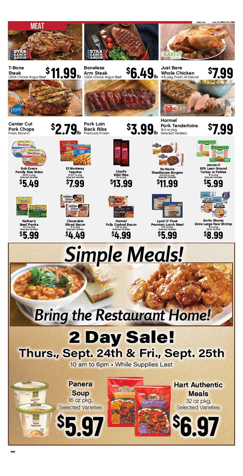Hinrichs SuperValu Weekly Ad September 21 - 27, 2026