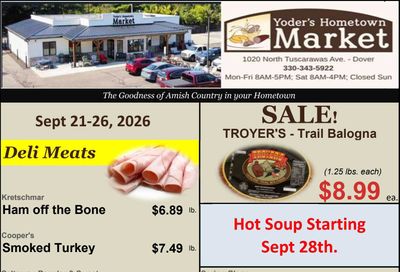 Yoder's Hometown Market Weekly Ad September 21 - 26, 2026