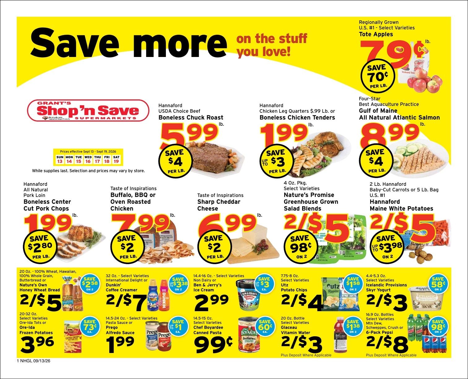 Grant's Shop 'n Save Weekly Ad September 20 - 26, 2026