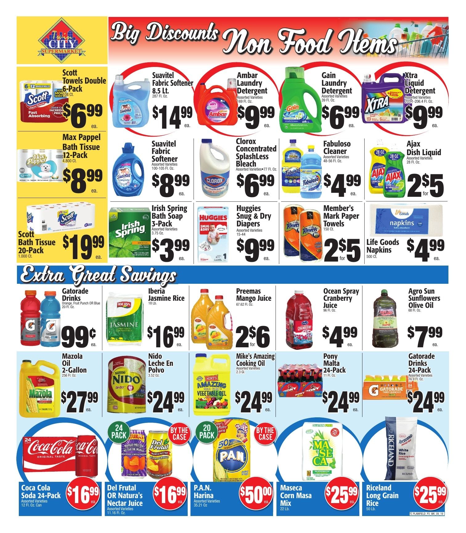Twin City Supermarket (600 Park Avenue, Plainfield, NJ) Weekly Ad September 20 - 26, 2026