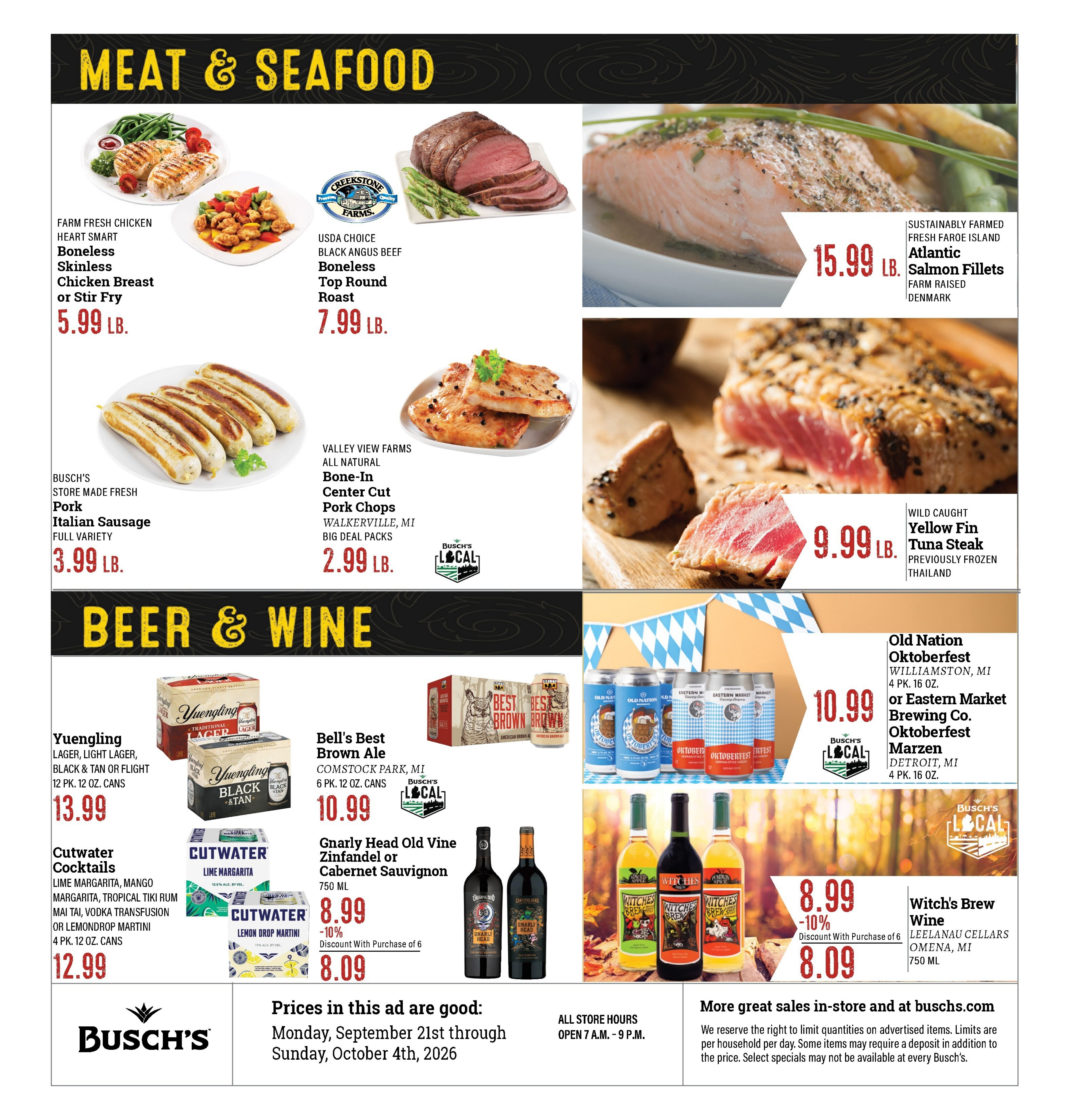 Busch's Fresh Food Market (Michigan) Weekly Ad September 21 - October 4, 2026