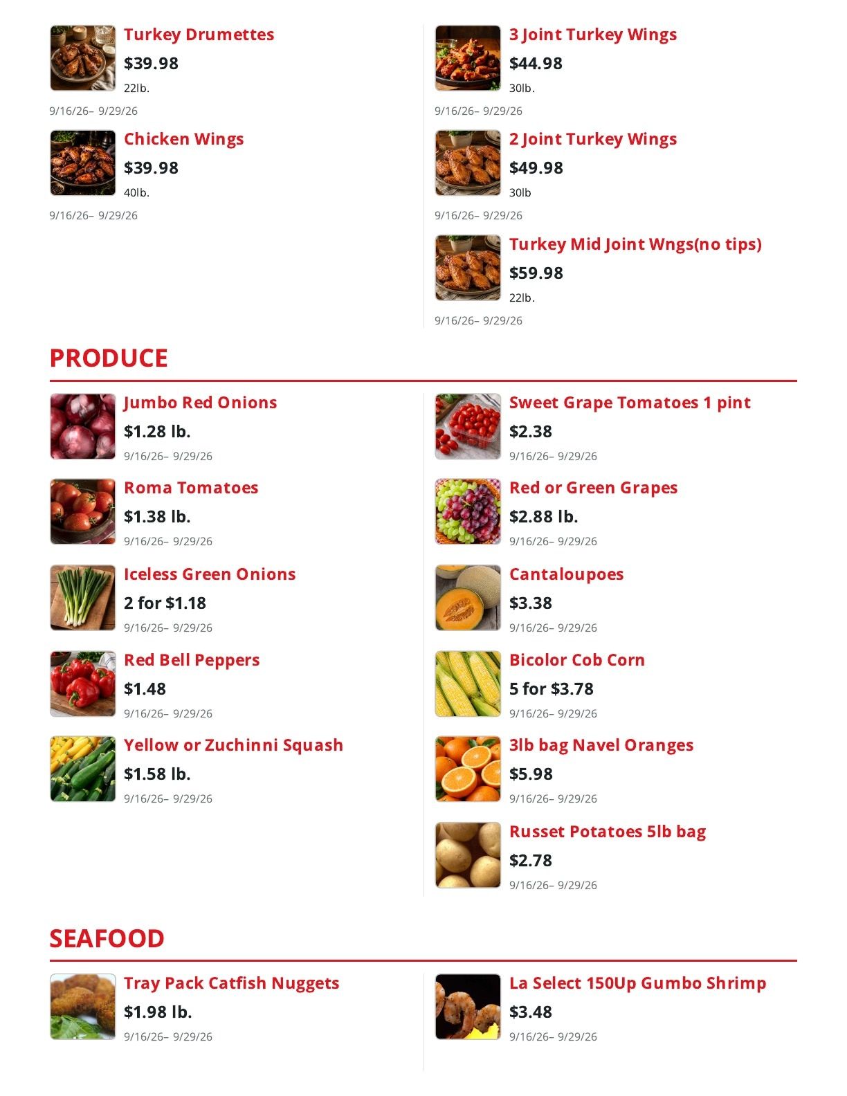 Shoppers Value Foods Louisiana Weekly Ad September 16 - 29, 2026