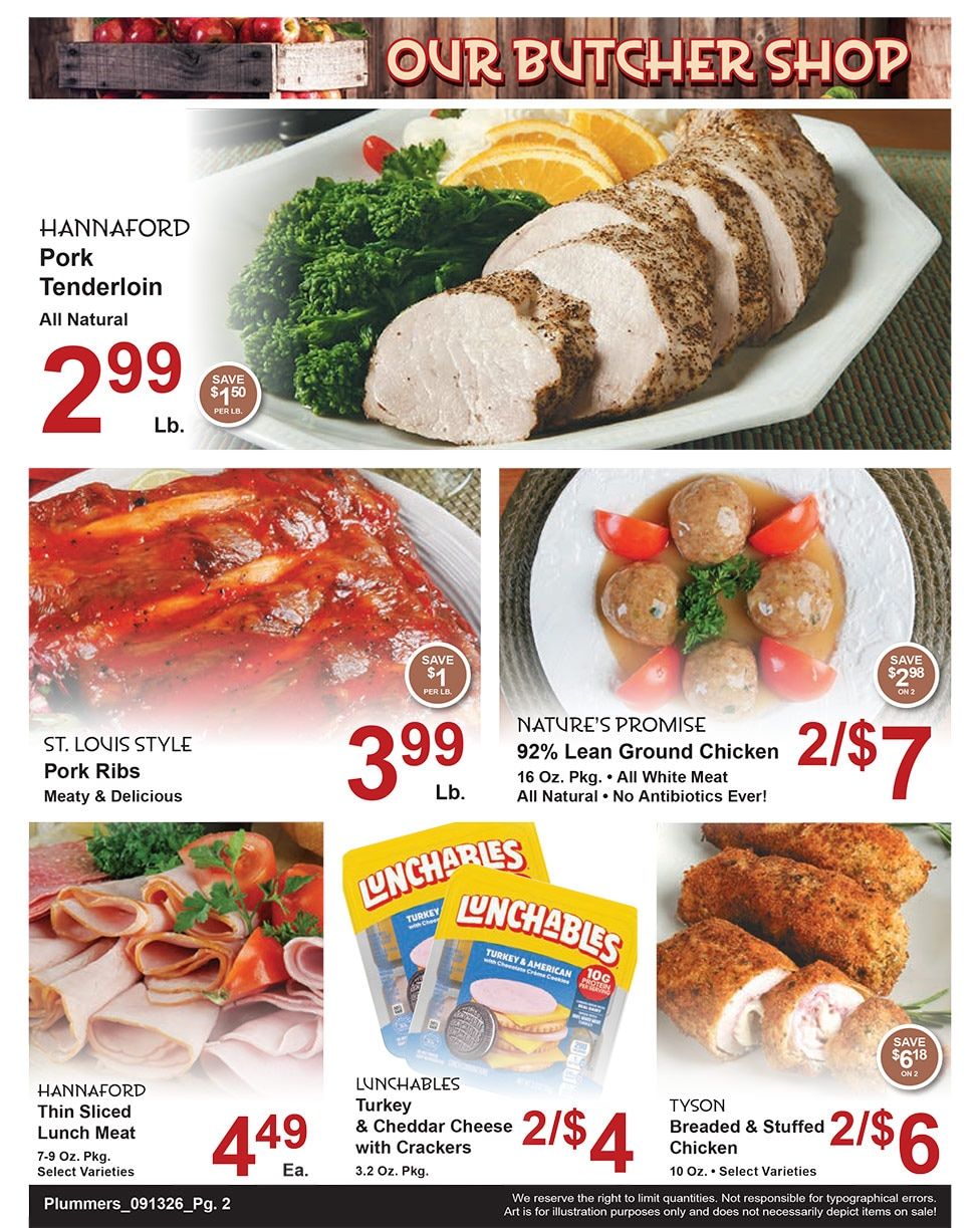 Plummer's Shop 'n Save Weekly Ad September 19 - 25, 2026