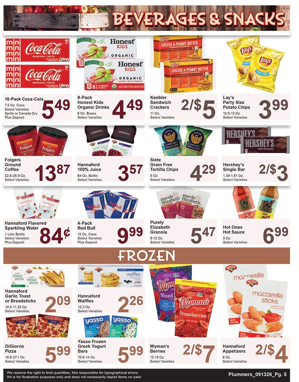 Plummer's Shop 'n Save Weekly Ad September 19 - 25, 2026