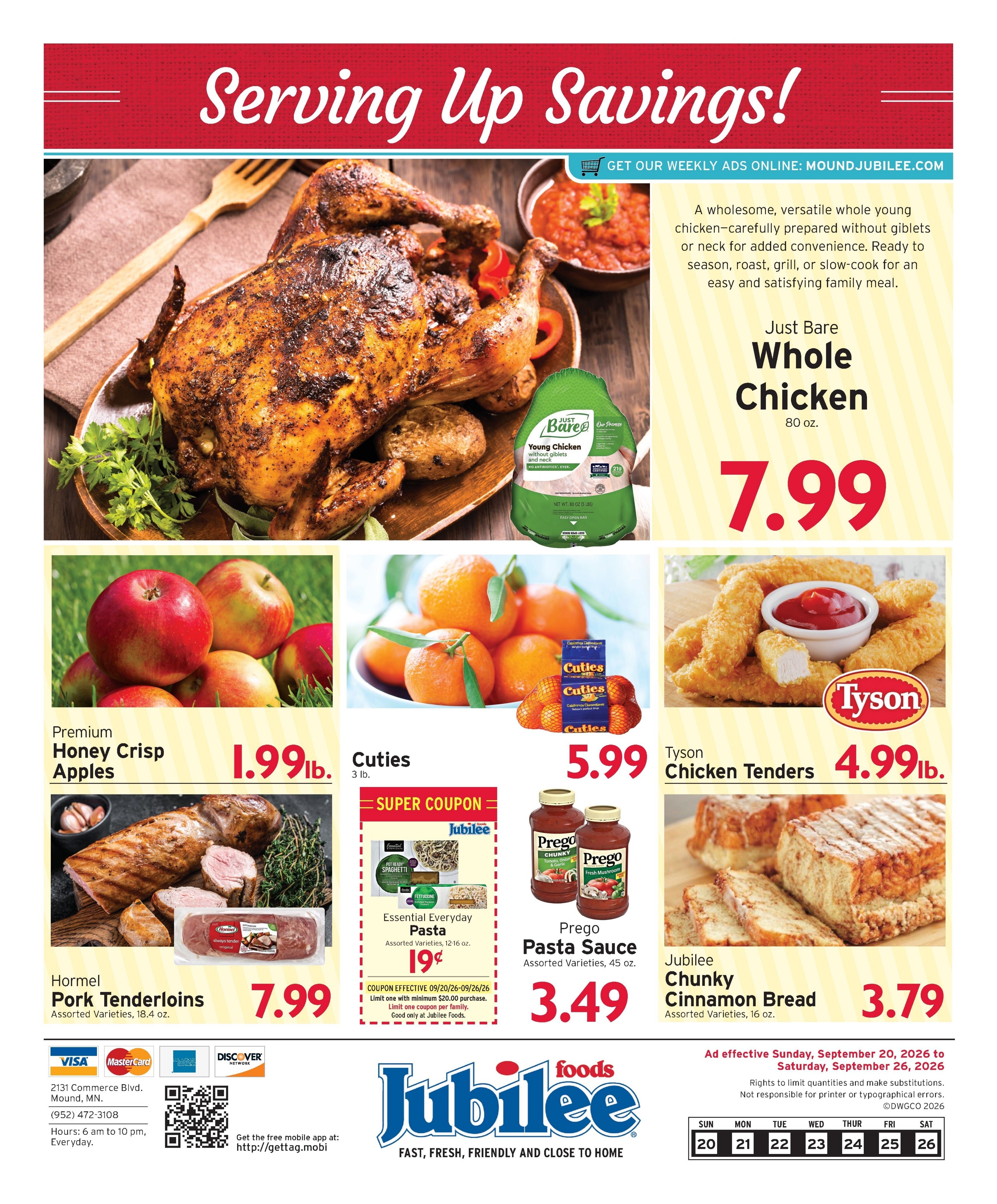 Mound Jubilee Foods Weekly Ad September 20 - 26, 2026