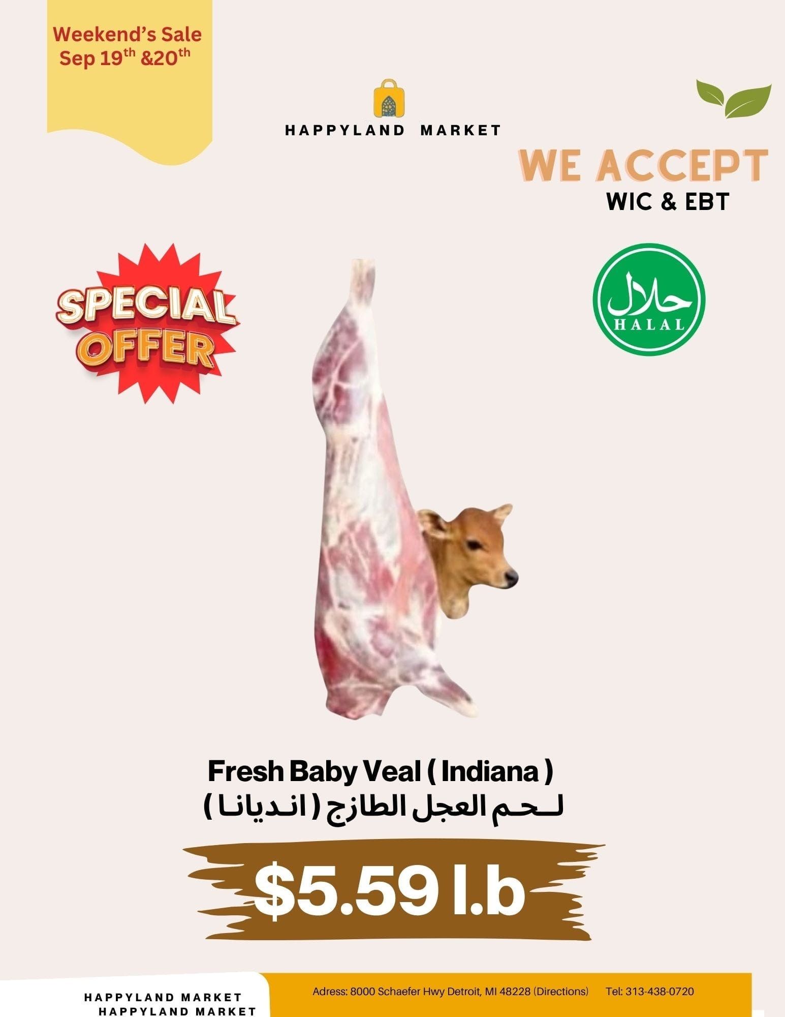 Happy Land Market (8000 Schaefer Highway, Detroit, MI) Weekly Ad September 19 - 19, 2026