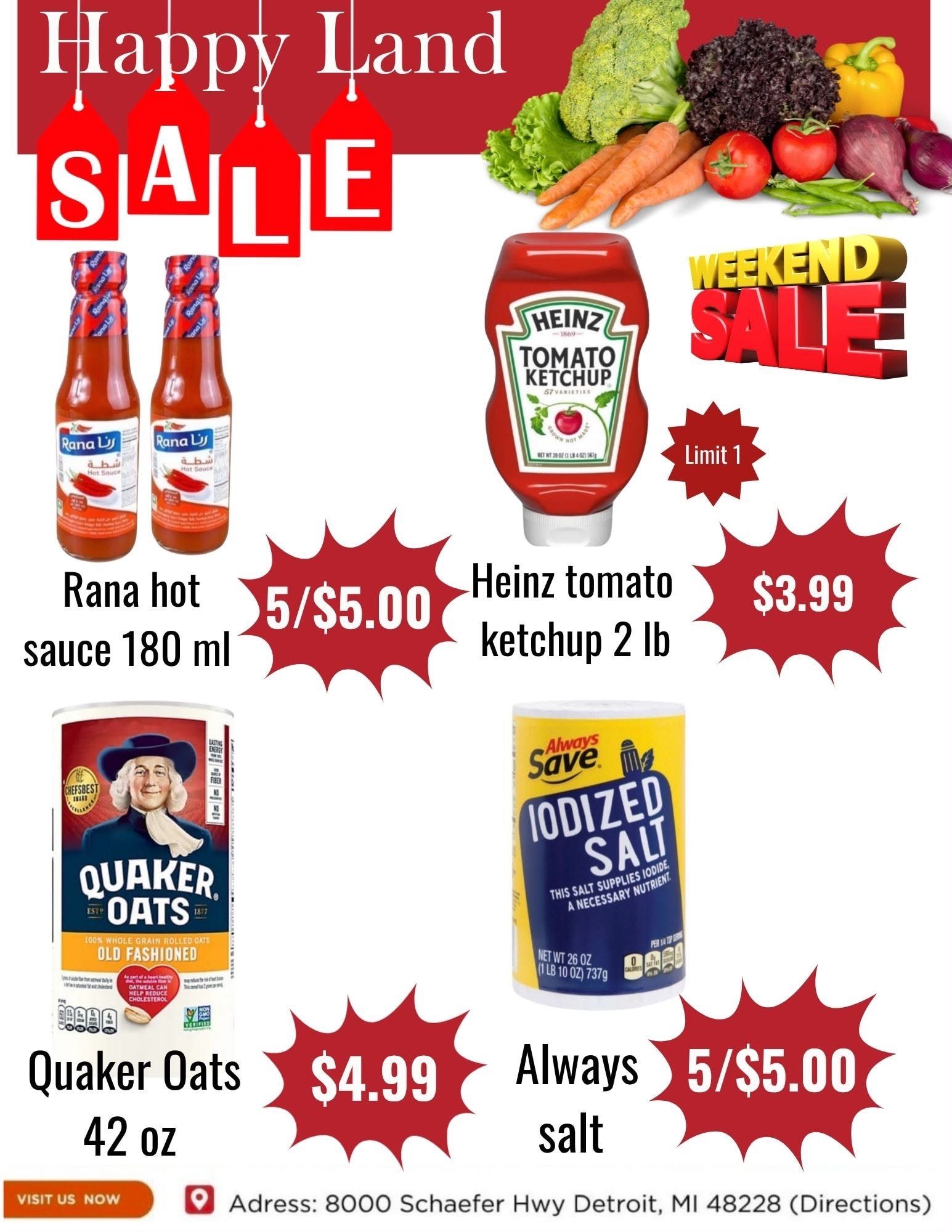 Happy Land Market (8000 Schaefer Highway, Detroit, MI) Weekly Ad September 19 - 19, 2026