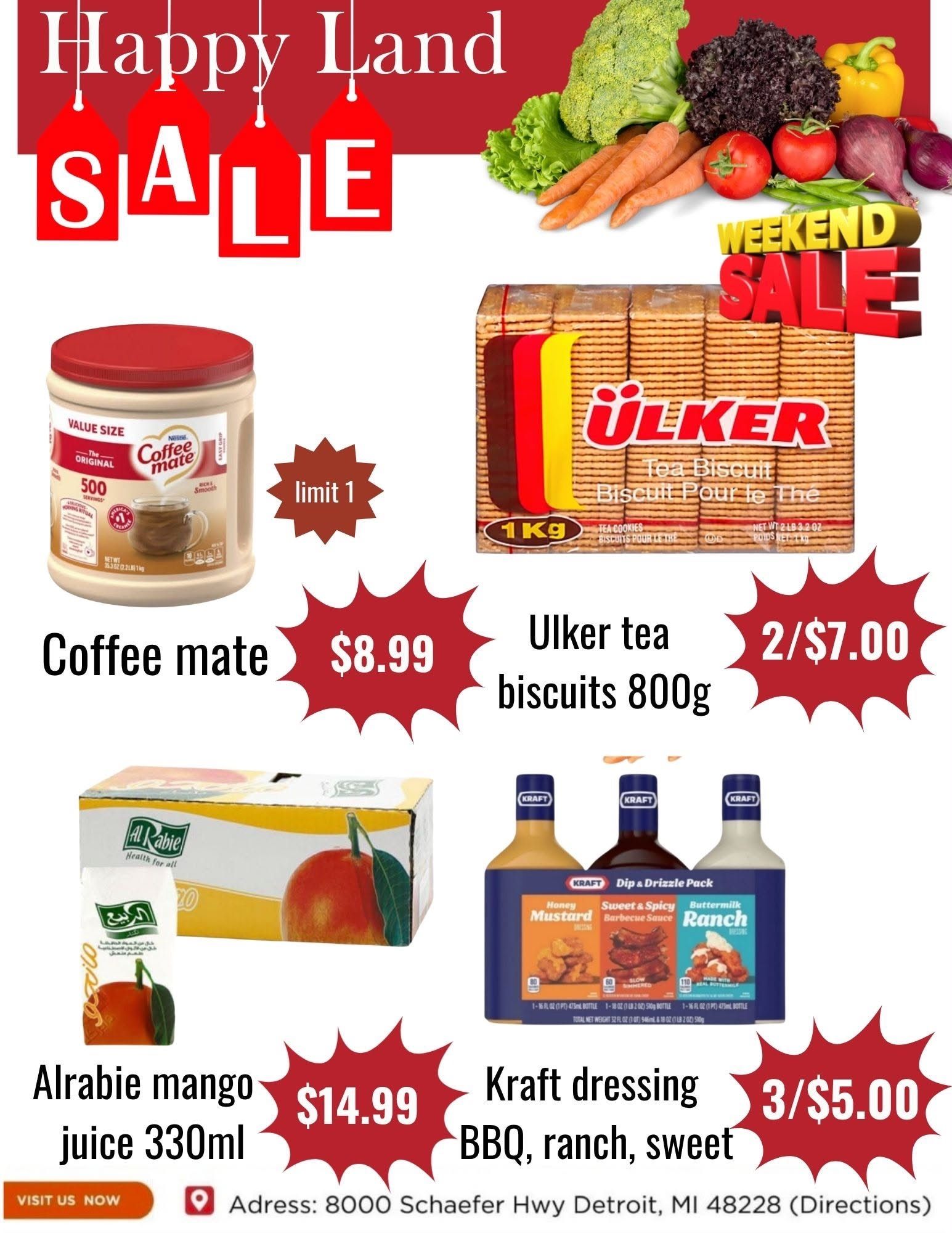 Happy Land Market (8000 Schaefer Highway, Detroit, MI) Weekly Ad September 19 - 19, 2026