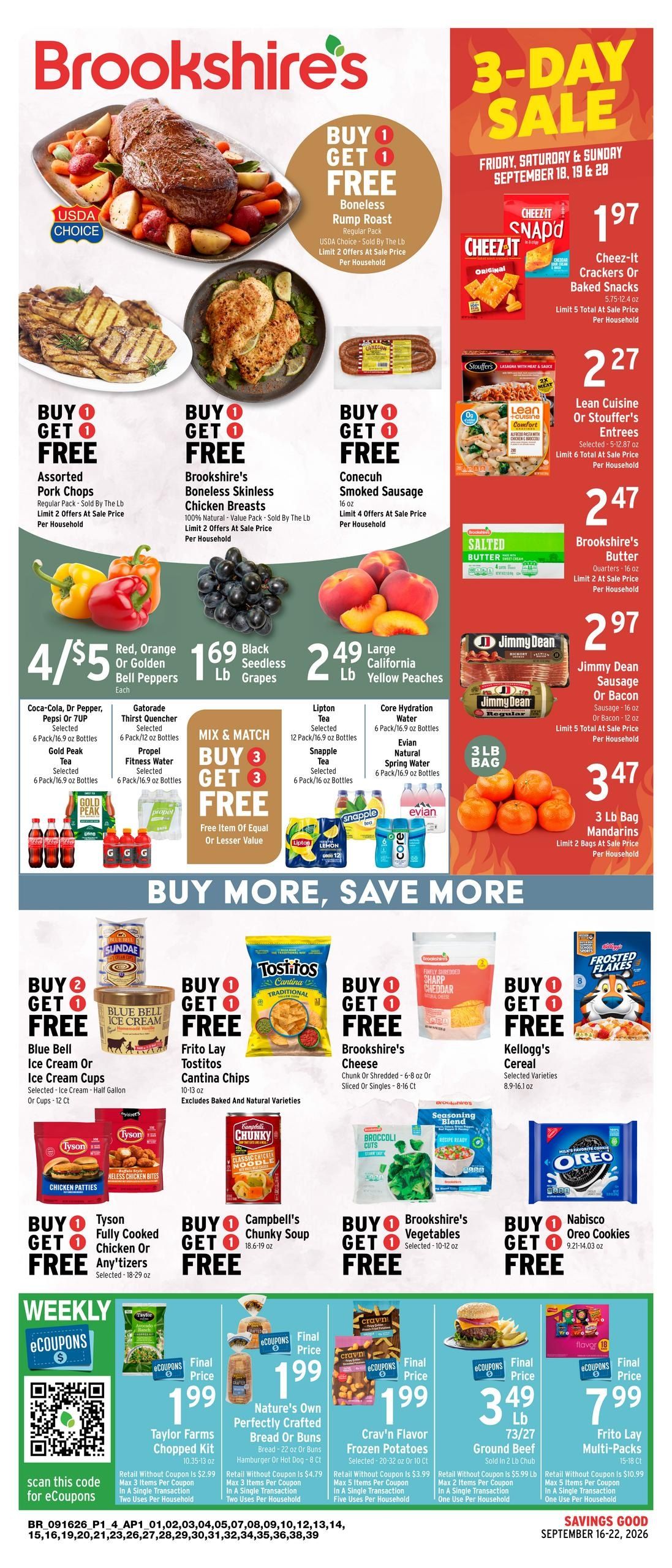 Brookshire's (Desoto Area, TX) Weekly Ad September 16 - 22, 2026