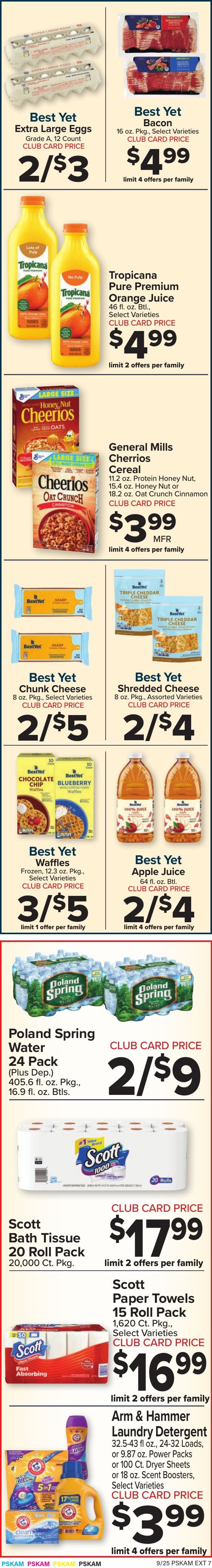 Foodtown Weekly Ad September 25 - October 1, 2026