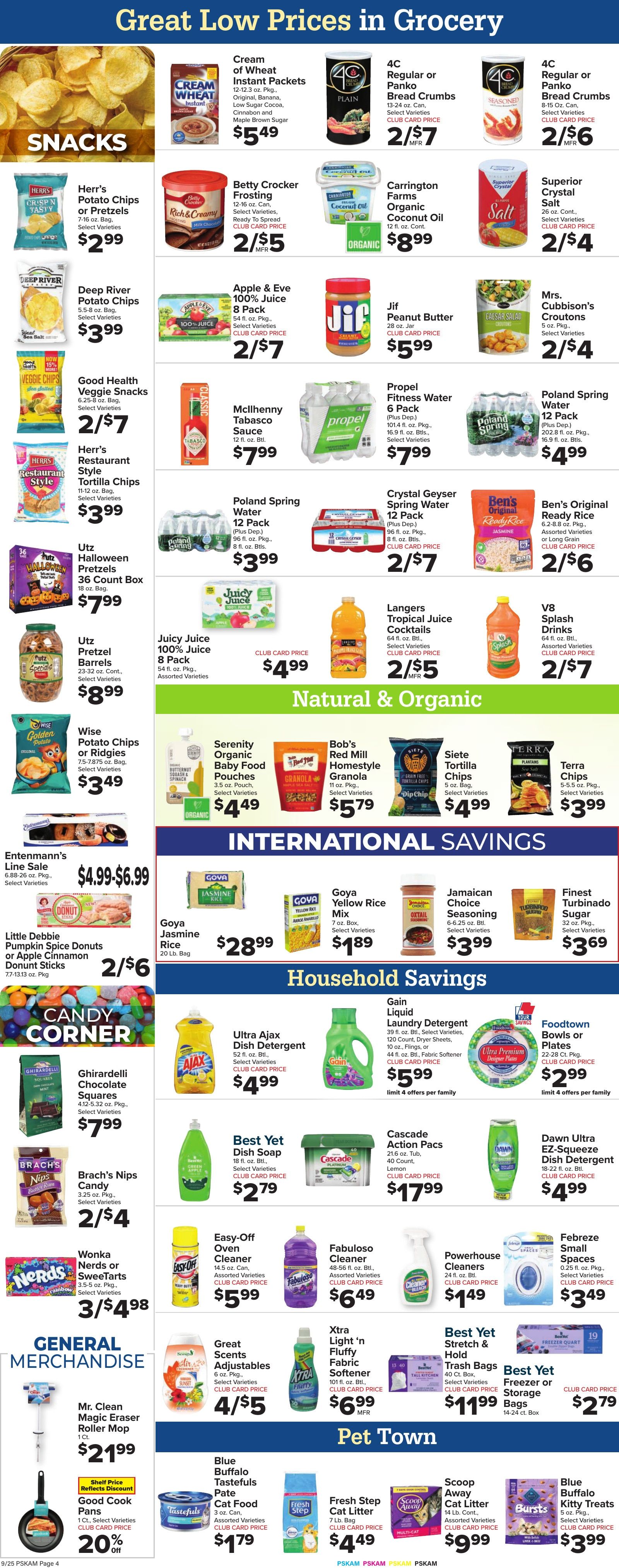 Foodtown Weekly Ad September 25 - October 1, 2026