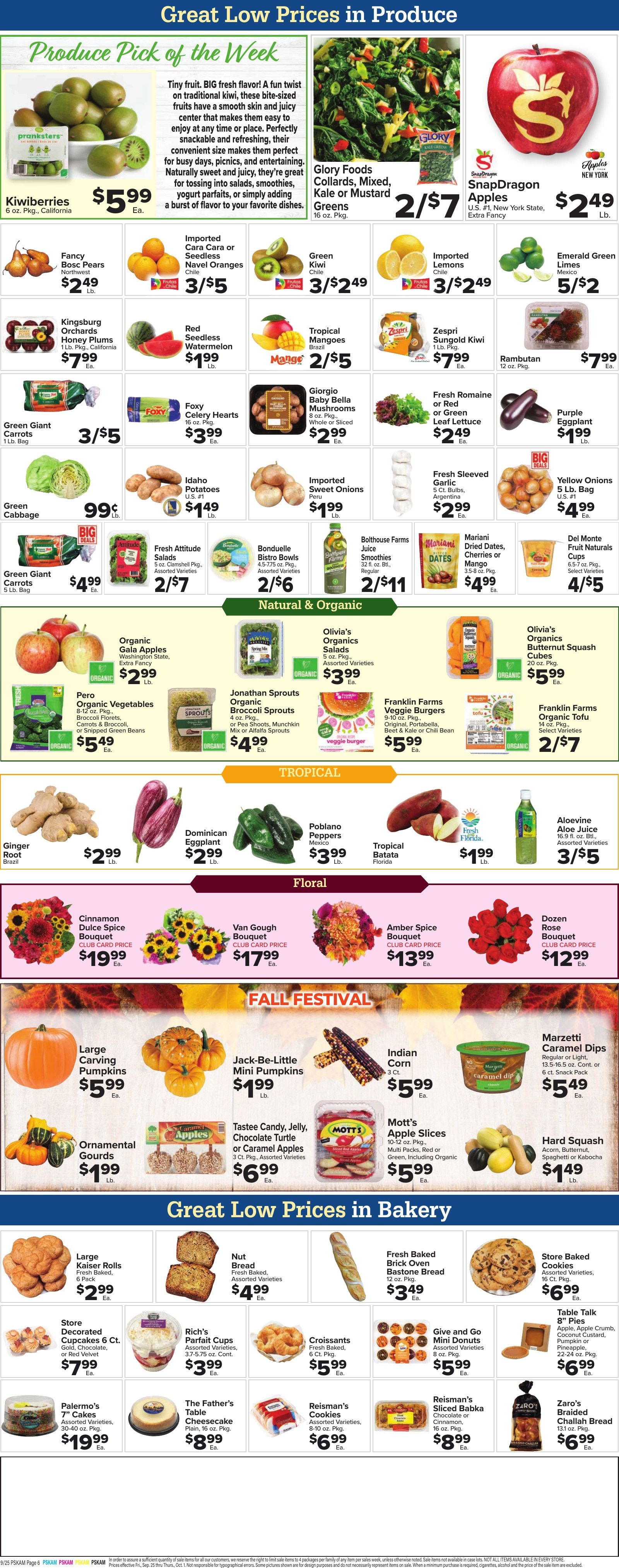 Foodtown Weekly Ad September 25 - October 1, 2026