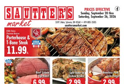 Sautter's Market Weekly Ad September 20 - 26, 2026