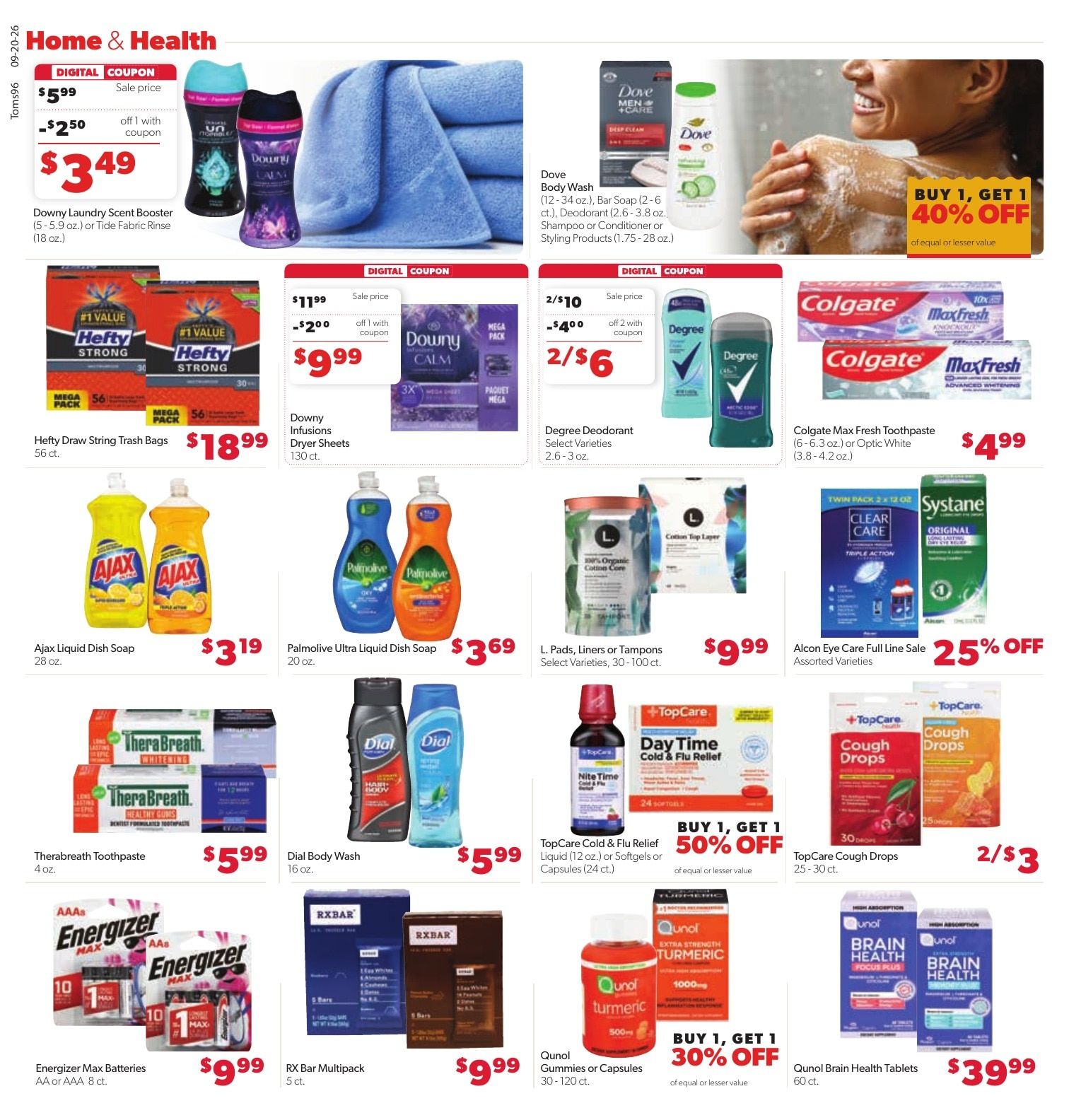 Tom's Food Center Weekly Ad September 20 - 26, 2026