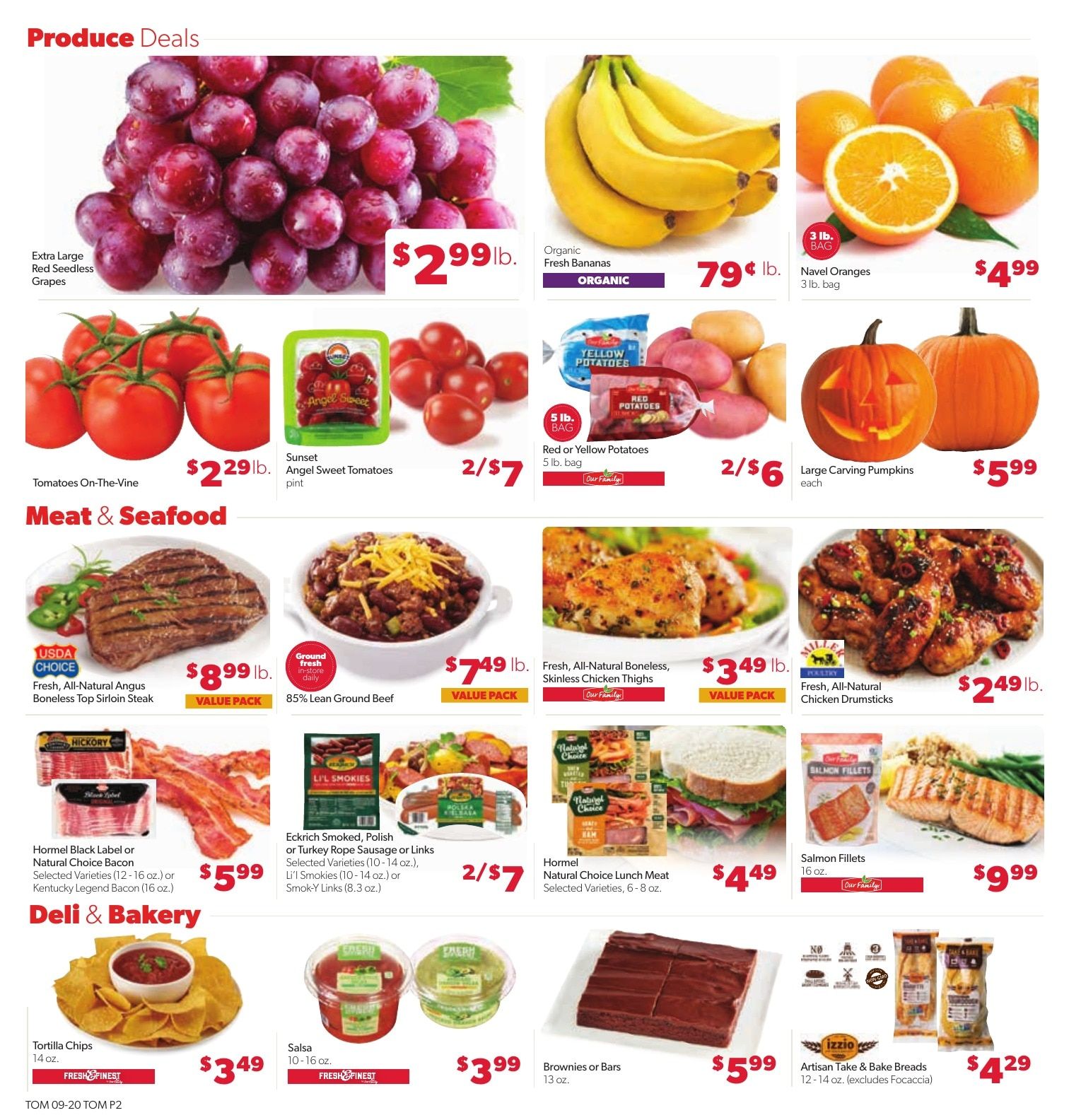 Tom's Food Center Weekly Ad September 20 - 26, 2026