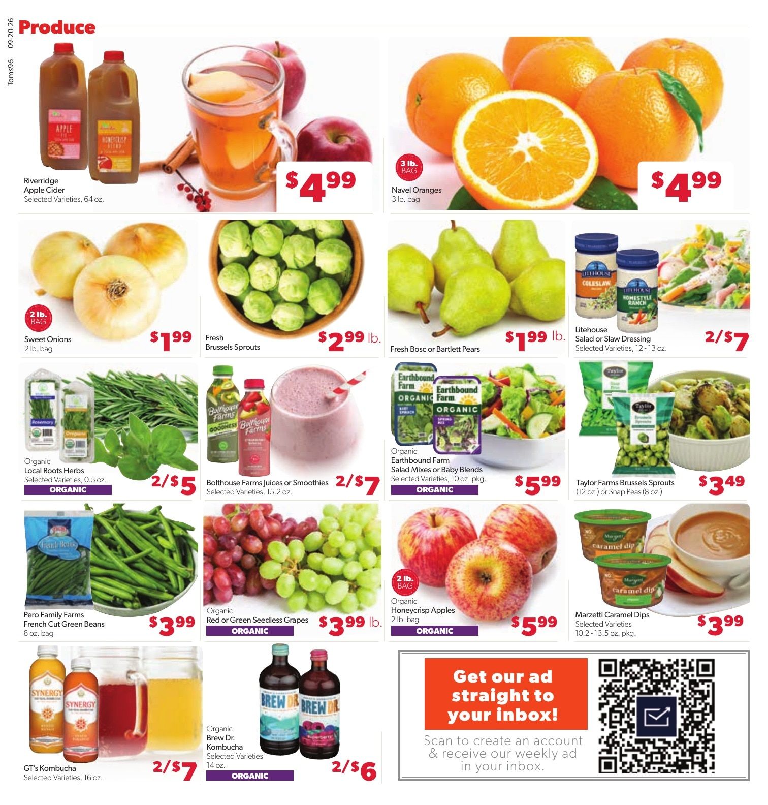 Tom's Food Center Weekly Ad September 20 - 26, 2026